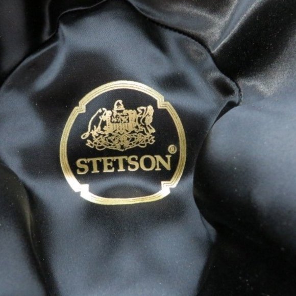 Grey Wool Herringbone Fedora Hat - Picture 3 of 4